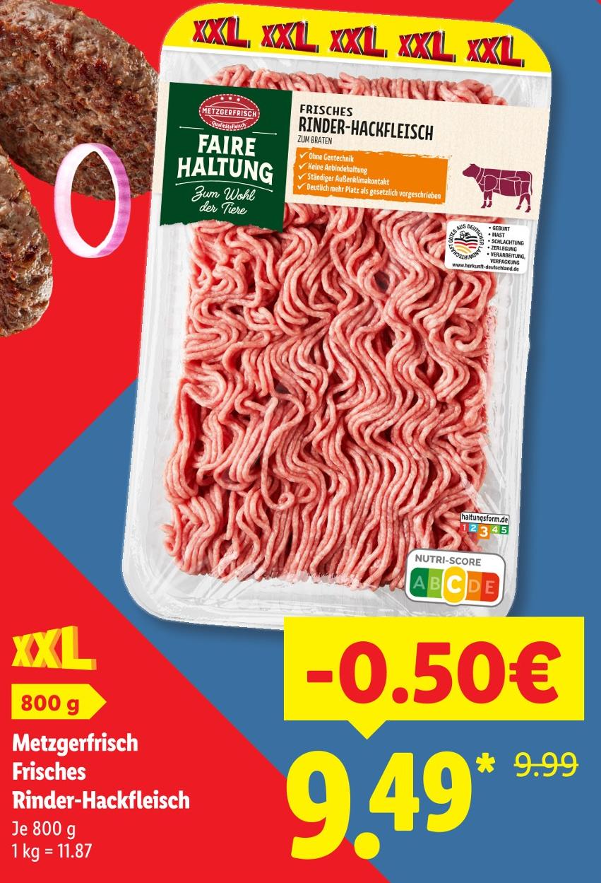 Frisches Rinder-Hackfleisch