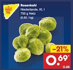 Rosenkohl im Angebot bei Netto Marken-Discount in Nettetal Rosenkohl Angebote von Markttag bei Netto Marken-Discount Nettetal für 0,69 €