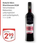 Wein Rheinhessen DQW bei GLOBUS im Grünstadt Prospekt für 2,99 €