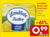 Aktuelles Butter oder Streichzart Angebot bei Netto Marken-Discount in Ingolstadt ab 0,99 €