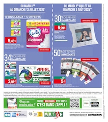 Prix et réduction Ariel dans le prospectus Supermarchés Match en cours Offre Ariel dans le catalogue Supermarchés Match du moment à la page 16