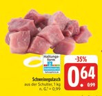 Schweinegulasch im Angebot bei E center in Schweinfurt Schweinegulasch Angebote bei E center Schweinfurt für 0,64 €