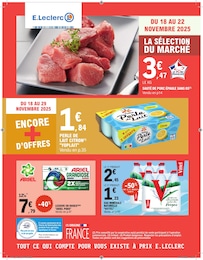 Catalogue E.Leclerc à Vouziers, avec 60 pages Prospectus E.Leclerc à Vouziers, "TOUT CE QUI COMPTE POUR VOUS EXISTE À PRIX E.LECLERC", 60 pages, 18/11/2025 - 22/11/2025