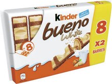 Kinder bueno white - Géant Casino à Cannes Kinder bueno white en promo chez Géant Casino Cannes à 4,67 €