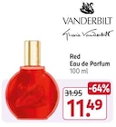 Red Eau de Parfum Angebote von Vanderbilt bei Rossmann Weimar für 11,49 €