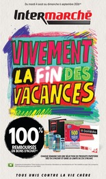 Prospectus Supermarchés Intermarché Express en cours, VIVEMENT LA FIN DES VACANCES, 8 pages, 04/08/2026 - 06/09/2026 Catalogue Supermarchés Intermarché Express en cours à Versailles et alentours, VIVEMENT LA FIN DES VACANCES, 8 pages, 04/08/2026 - 06/09/2026
