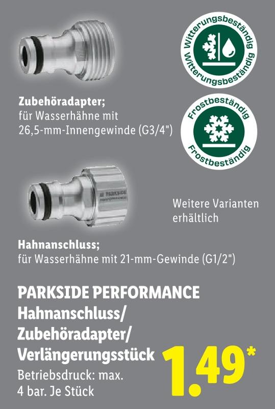 Hahnanschluss/Zubehöradapter/Verlängerungsstück