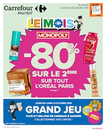 Catalogue Carrefour Market "LE MOIS MONOPOLY" à Mauriac et alentours, 70 pages, 16/09/2025 - 28/09/2025