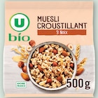 Muesli Croustillant - U Bio en promo chez U Express Muesli Croustillant - U Bio dans le catalogue U Express