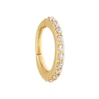 Piercing créole en or jaune et oxydes de zirconium en promo chez E.Leclerc Piercing créole en or jaune et oxydes de zirconium dans le catalogue E.Leclerc