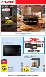 Promos Appareil Raclette dans le catalogue "AU COEUR DU GOÛT" de Carrefour Appareil Raclette en promo dans le catalogue Carrefour à la page 59