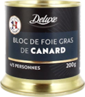 Bloc de foie gras de canard - DELUXE en promo chez Lidl Troyes à 7,19 €