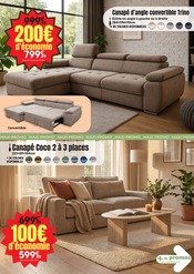 Promos Canapé D'angle Convertible dans le catalogue "MEUBLEZ-VOUS DE BONNES AFFAIRES" de Maxi Bazar Canapé D'angle Convertible en promo dans le catalogue Maxi Bazar à la page 6