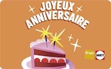 E-carte cadeau Fnac Darty Anniversaire 15E à 15,00 € dans le catalogue Fnac