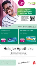 mea - meine apotheke Apotheke Prospekt der aktuellen Woche mit 4 Seiten, gültig von 01.06.2025 bis 30.06.2025, in Hanstedt und Umgebung Aktueller mea - meine apotheke Apotheke Prospekt in Hanstedt und Umgebung, "Unsere Juni-Angebote" mit 4 Seiten, 01.06.2025 - 30.06.2025