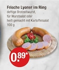 Frische Lyoner im Ring von  im aktuellen V-Markt Prospekt für 0,89 €