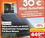 Netto Marken-Discount - Balkonkraftwerk mit 800W Wechselrichter Komplettset Full Black Bifazial Angebot im Prospekt Balkonkraftwerk mit 800W Wechselrichter Komplettset Full Black Bifazial bei Netto Marken-Discount im Prospekt "" für 449,99 €
