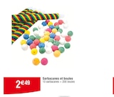 Sarbacanes et boules dans le catalogue Carrefour