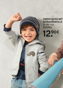 Sweatjacke mit Biobaumwolle bei C&A in Langenfeld Sweatjacke mit Biobaumwolle im Angebot bei C&A Langenfeld für 12,90 €