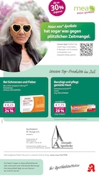 Apotheke Prospekt von mea - meine apotheke in Rostock Aktueller mea - meine apotheke Apotheken Prospekt für Rostock: Unsere Juli-Angebote mit 4} Seiten, 01.07.2025 - 31.07.2025