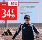 Haut d'entraînement - ADIDAS à 29,99 € dans le catalogue Intersport