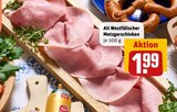 Alt Westfälischer Metzgerschinken im Angebot bei REWE in Dormagen Alt Westfälischer Metzgerschinken Angebote bei REWE Dormagen für 1,99 €