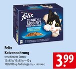 Katzennahrung im Angebot bei famila Nordost in Langenhagen Katzennahrung Angebote von Felix bei famila Nordost Langenhagen für 3,99 €