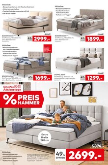 Bett im porta Möbel Prospekt "PREIS HAMMER" mit 12 Seiten (Braunschweig)