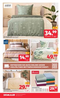Bettwäsche im aktuellen Segmüller Prospekt (Augsburg) Bettwäsche im Segmüller Prospekt "Zum Glück gibt’s Segmüller - Schlafen Spezial" mit 24 Seiten (Augsburg)