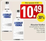 Vodka im Angebot bei WEZ in Löhne Vodka Angebote von Absolut bei WEZ Löhne für 10,49 €
