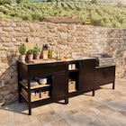 CUISINE EXTÉRIEUR : TRAPPE ET PORTE + ÉVIER + ÉLÉMENT PLANCHA - SOMAGIC en promo chez Carrefour Pau à 749,00 €