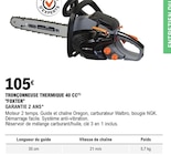E.Leclerc Landivisiau - Promo TRONÇONNEUSE THERMIQUE 40 CC Promo TRONÇONNEUSE THERMIQUE 40 CC à 105,00 € dans le catalogue E.Leclerc à Landivisiau