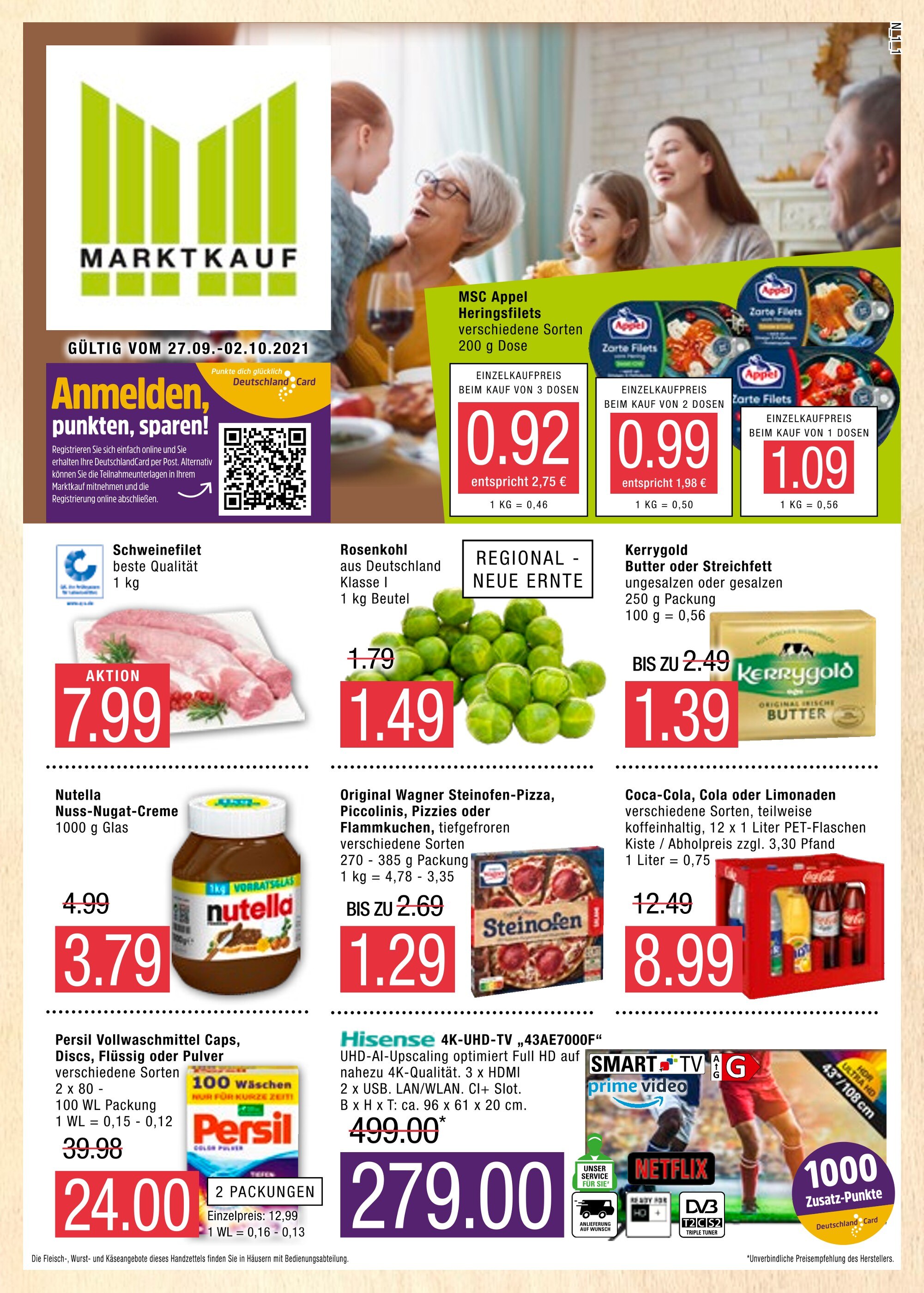 Marktkauf Prospekt für Cuxhaven mit 44 Seiten Marktkauf Prospekt für Cuxhaven: "Aktuelle Angebote", 44 Seiten, 27.09.2021 - 02.10.2021
