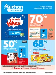 Auchan Supermarché Catalogue "Auchan supermarché", 32 pages, Saint-Mesmes, 31/01/2023 - 12/02/2023 Auchan Supermarché Catalogue "Auchan supermarché", 32 pages, Saint-Mesmes, 31/01/2023 - 12/02/2023