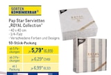 Servietten ROYAL Collection von Pap Star im aktuellen METRO Prospekt