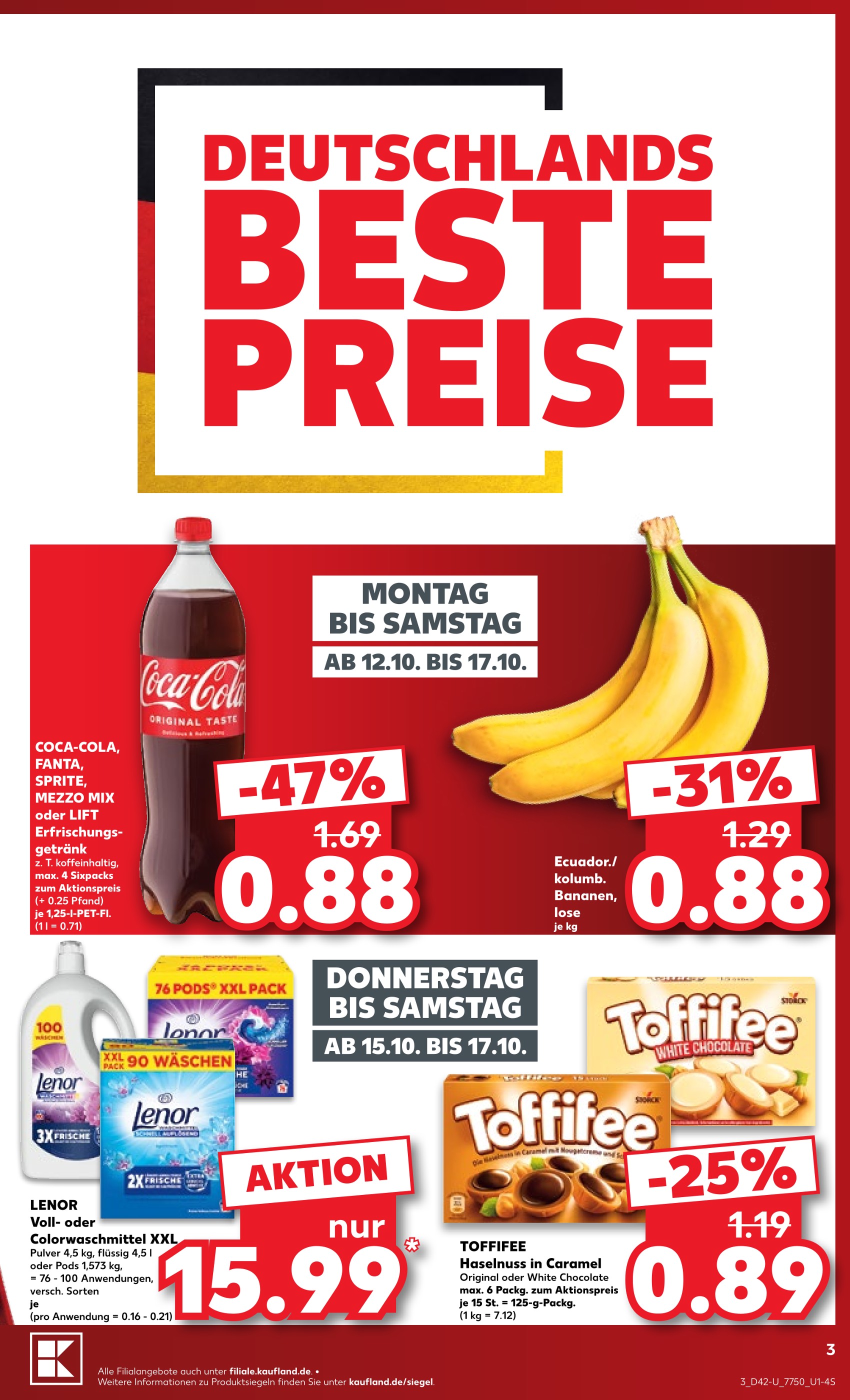 Aktueller Kaufland Prospekt mit Lebensmittel, "Hier bin ich richtig", Seite 3