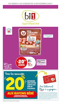 Catalogue Bi1 de la semaine "bi1 supermarché" avec 1 pages, valide du 04/11/2025 au 16/11/2025 pour Ancy-le-Franc et alentours Prospectus Bi1 de la semaine "bi1 supermarché" avec 1 pages, valide du 04/11/2025 au 16/11/2025 pour Ancy-le-Franc et alentours
