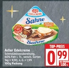 Edelcreme Sahne von Adler im aktuellen EDEKA Prospekt