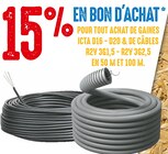 15% en bon d'achat pour tout achat de gaines Icta à Brico Cash dans Sauvagnas