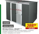 Aktuelle Gartenhaus Angebote bei toom Baumarkt in Köln Aktuelles Metallgerätehaus "Skylight" Angebot bei toom Baumarkt in Köln ab 399,99 €