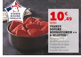 Viande Bovine Bourguignon à mijoter en promo chez Super U Viande Bovine Bourguignon à mijoter dans le catalogue Super U