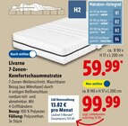 7-Zonen-Komfortschaummatratze im Angebot bei Lidl in Mannheim 7-Zonen-Komfortschaummatratze Angebote von Livarno bei Lidl Mannheim für 59,99 €