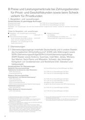 Wasser im Deutsche Bank Prospekt in Nordhausen Aktueller Deutsche Bank Prospekt mit Wasser, "Preis- und Leistungsverzeichnis", Seite 8