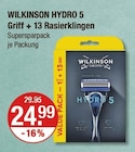 WILKINSON HYDRO 5 Griff + 13 Rasierklingen von WILKINSON SWORD im aktuellen V-Markt Prospekt für 24,99 €