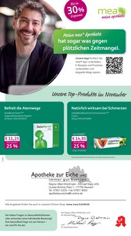 Aktueller mea - meine apotheke Prospekt für Hausach und Ungebung, Seiten zum blättern mea - meine apotheke Prospekt Unsere November-Angebote mit Seiten in Hausach und Umgebung