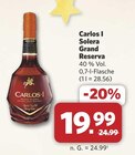 Solera Grand Reserva von Carlos I im aktuellen combi Prospekt