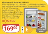 Aktuelles Kühlschrank mit Gefrierfach KS 2184.1 Angebot bei GLOBUS in Bad Kreuznach ab 169,00 €