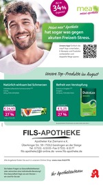 mea - meine apotheke Apotheken Prospekt der aktuellen Woche mit 4 Seiten, gültig von 01.08.2026 bis 31.08.2026, in Bad Überkingen und Umgebung Aktueller mea - meine apotheke Apotheken Prospekt in Bad Überkingen und Umgebung, "Unsere August-Angebote" mit 4 Seiten, 01.08.2026 - 31.08.2026