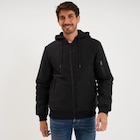La Halle Meyzieu - Promo Veste bomber déperlante capuche amovible noir homme Promo Veste bomber déperlante capuche amovible noir homme à 49,99 € dans le catalogue La Halle à Meyzieu