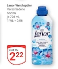 Weichspüler im Angebot bei GLOBUS in Bad Kreuznach Weichspüler Angebote von Lenor bei GLOBUS Bad Kreuznach für 2,22 €